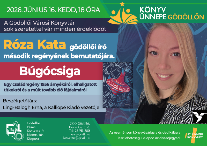 Könyv Ünnepe Gödöllőn: Róza Kata – Búgócsiga könyvbemutató