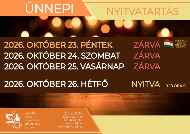 Ünnepi nyitvatartás