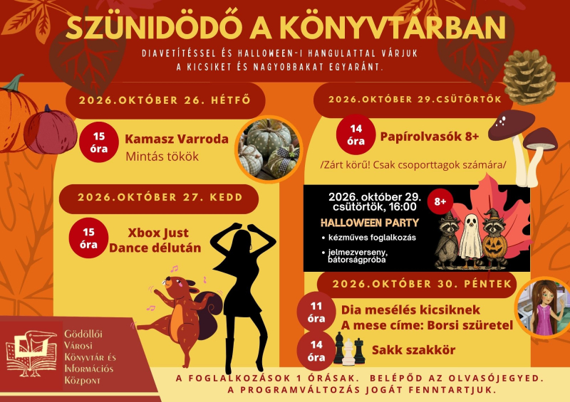 Szünidíődíő a könyvtárban