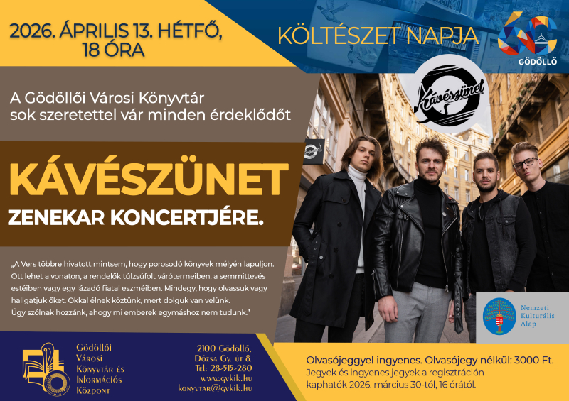 Költészet napja - Kávészünet koncert