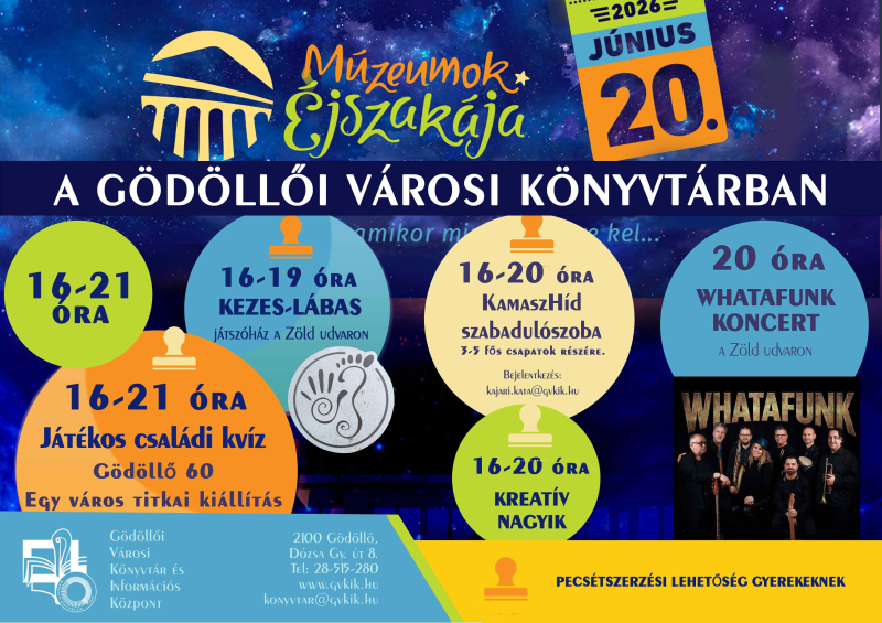 Múzeumok éjszakája - 2026.06.20.