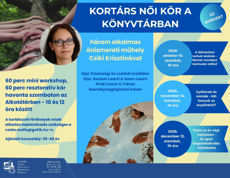 Női kör a könyvtárban