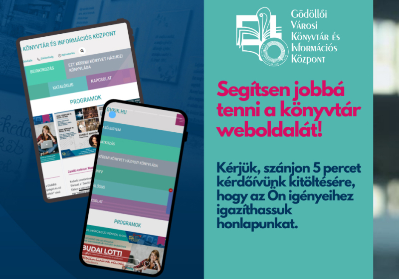 Segítsen jobbá tenni a könyvtár weboldalát!